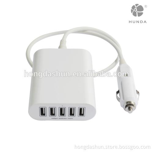 45W Best China supplier 5 port USB Car Charger novelty charging station
